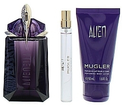 Mugler Alien - Set (edp/60ml + edp/10ml + b/lot/50ml) — photo N2