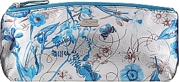 Makeup Bag "Silver Meadow", 94293, blue with flowers - Top Choice — photo N2