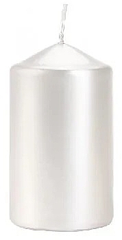 Cylindrical Candle 60x100 mm, pearlescent - Bispol — photo N1