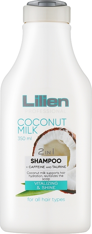Shampoo for All Hair Types - Lilien Coconut Milk 2v1 Shampoo — photo N1