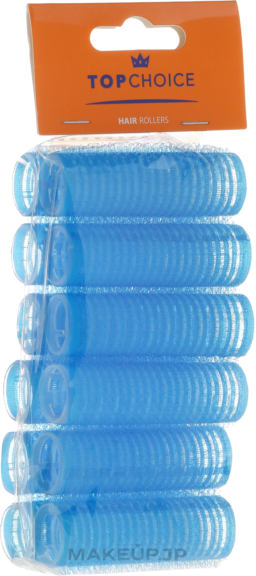 Velcro Hair Curlers "Velcro" diameter 18 mm, 12 pcs, 0188 - Top Choice — photo 12 szt.