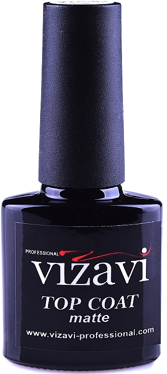 Matte Top Coat without Sticky Layer - Vizavi Professional Top Coat Matte — photo N1