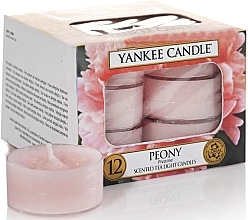 Fragrances, Perfumes, Cosmetics Tea Light Candles - Yankee Candle Scented Tea Light Candles Peony