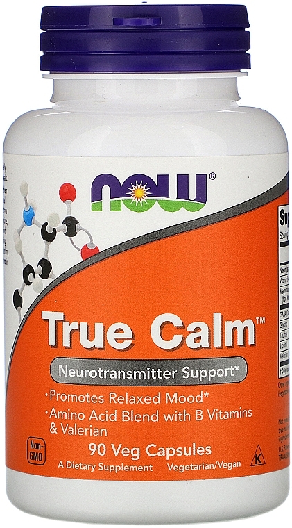 Capsules "True Calm" - Now Foods True Calm Veg Capsules — photo N1