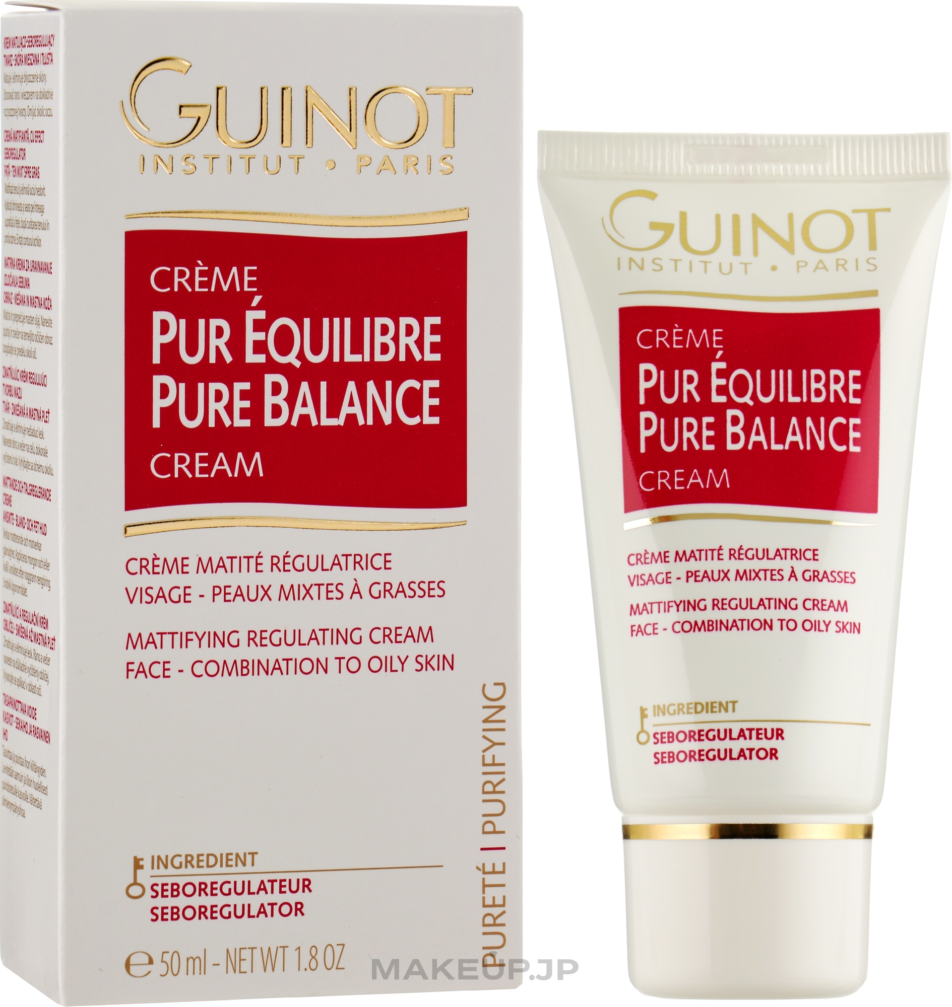 Balancing Face Cream for Oily Skin - Guinot Creme Pur Equilibre — photo 50 ml