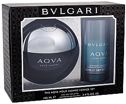 Fragrances, Perfumes, Cosmetics Bvlgari Aqva Pour Homme - Set (edt/100ml + deo/75ml)