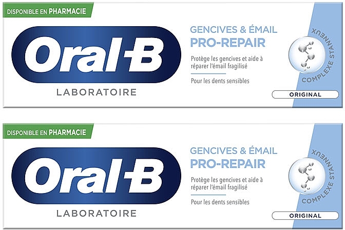 Set - Oral-B Gum & Enamel Repair Original (toothpaste/2x75ml) — photo N1