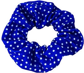 Scrunchie, blue polka dot - Lolita Accessories Scrunchie — photo N3