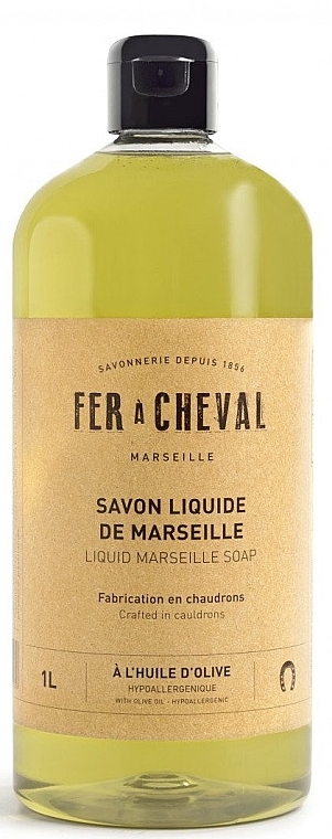 Marseille Liquid Soap with Olive Oil - Fer A Cheval Liquid Marseille Soap — photo N1