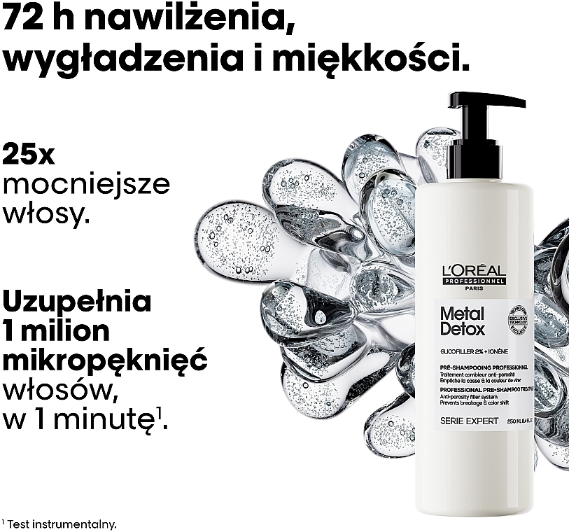 Professional Pre-Shampoo to Reduce Hair Porosity & Prevent Breakage & Unwanted Color Changes - L'Oreal Professionnel Serie Expert Metal Detox — photo N3