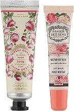 Fragrances, Perfumes, Cosmetics Gift Set "Rose" - Panier Des Sens Rose Cracker (h/cream/30ml + lip/balm/15ml)