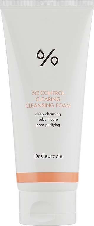 Sebo-Regulating Face Foam - Dr.Ceuracle 5 α (5 alpha) Control Clearing Cleansing Foam — photo N1