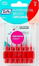 Interdental Brush Set 'Original', 0.5 mm, red - TePe Interdental Brush Original Size 2 — photo N1