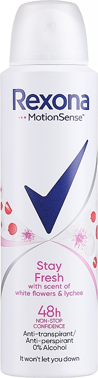 Deodorant Spray "White Flowers & Lychee" - Rexona Stay Fresh White Flowers & Lychee Spray — photo N1