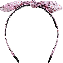 Fragrances, Perfumes, Cosmetics Hair Band, FA-5651, pink, floral print, with bow - Donegal