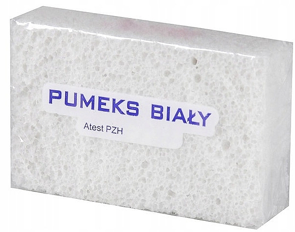 Cosmetic Pumice 8 x 5 cm, white - Milmor Callus Remover Pumice — photo N1