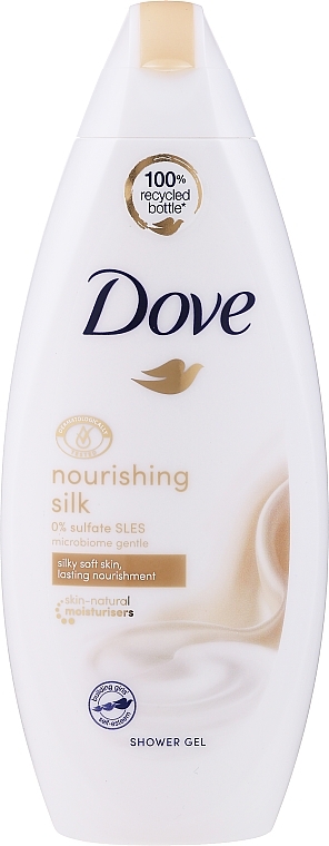 Shower Cream-Gel "Tender Silk" - Dove — photo N1