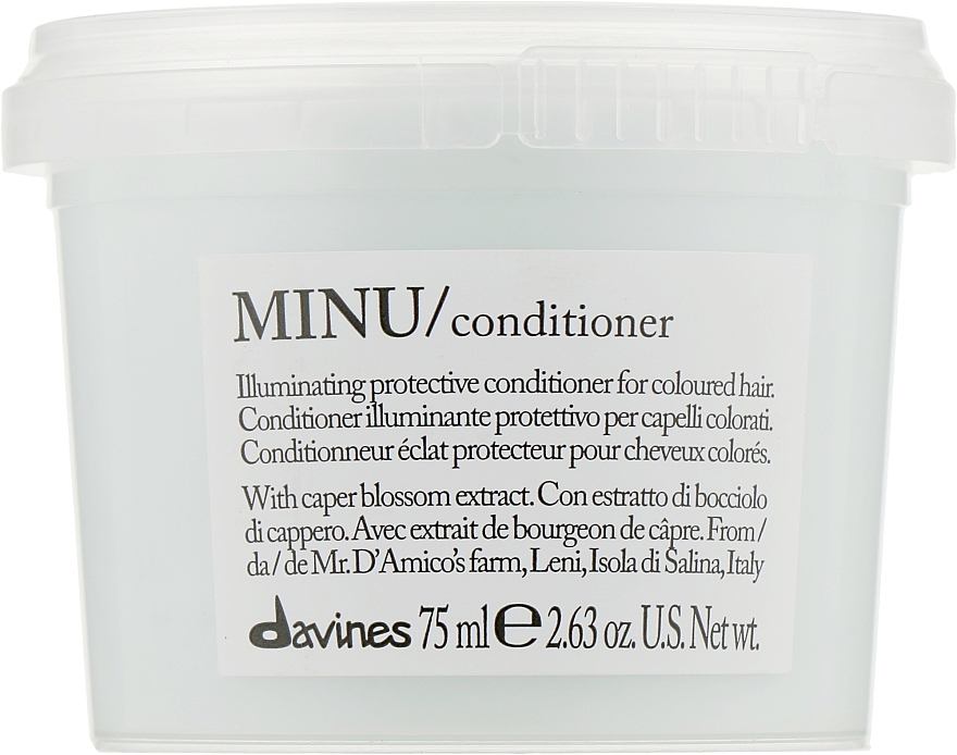 Shine & Color Preserving Hair Conditioner - Davines Minu Conditioner — photo N1