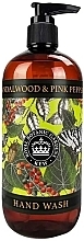 Fragrances, Perfumes, Cosmetics Liquid Hand Soap 'Sandal & Pink Pepper' - The English Soap Company Kew Gardens Sandalwood & Pink Pepper Hand Wash