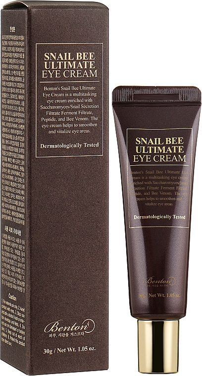 Eye Cream with Snail Mucin & Bee Venom - Benton Snail Bee Ultimate Eye Cream — photo N6