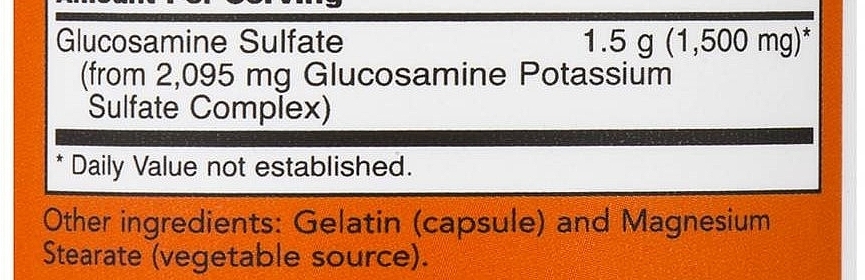 Capsules Glucosamine Sulfate, 750 mg - Now Foods Glucosamine Sulfate 750 mg — photo N7