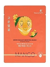 Face Sheet Mask - Beauty Kei Micro Facialist Boosting Mango Essence Mask — photo N1