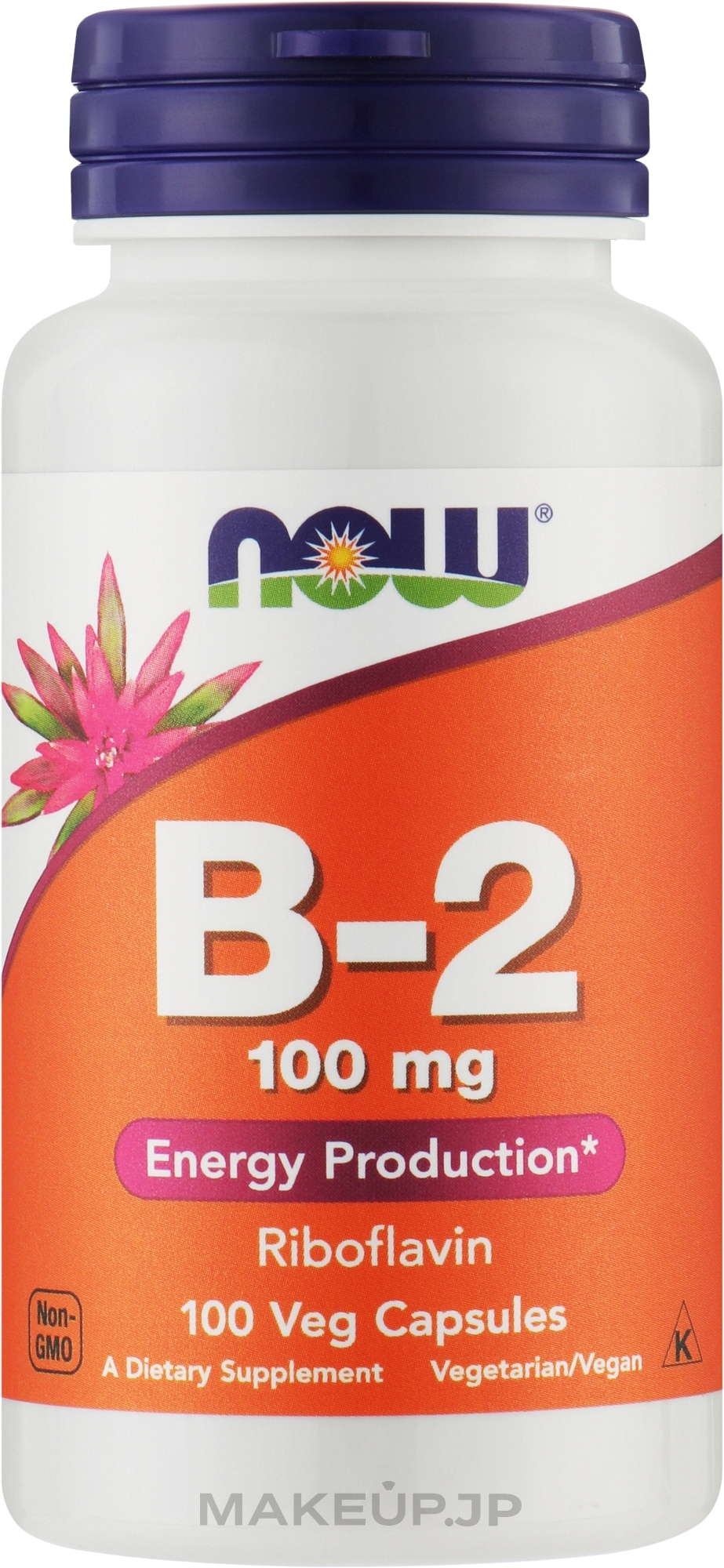 Vitamin B-2 Riboflavin 100mg - Now Foods Vitamin B-2 Riboflavin 100mg Capsules — photo 100 szt.