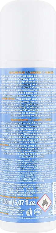 Regenerating & Soothing Face & Body Foam - Farmona Panthenol Face and Body Foam in Spray Sunburns — photo N2