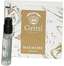 Fragrances, Perfumes, Cosmetics Dr. Gritti Macrame - Eau de Parfum (sample)