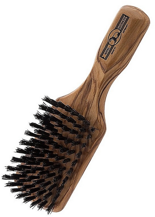 Hair Brush with Olive Wood Handle, 17.5 cm - Golddachs — photo N1