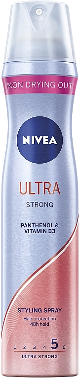 Hair Spray "Ultra Strong" - NIVEA Hair Care Ultra Strong Styling Spray — photo N1