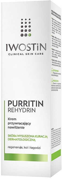 Moisturizing Face Cream - Iwostin Purritin Rehydrin Cream — photo N1