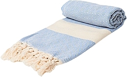 Hammam Towel, Turquoise - Yeye Diamond — photo N1