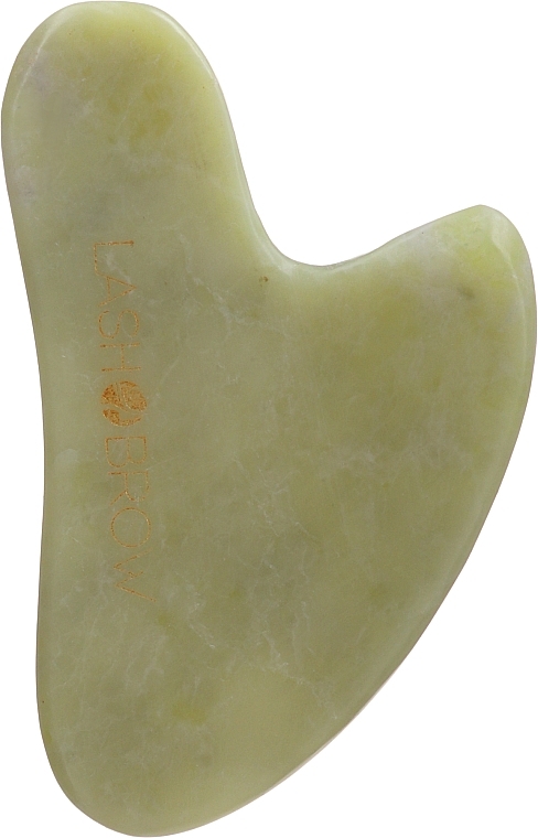 Heart‑Shaped Jade Gua Sha Board - Lash Brow — photo N1