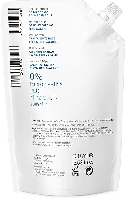 Balm for Normal Skin - Eubos Med Basic Skin Care Dermal Balsam Refill (refill) — photo N7