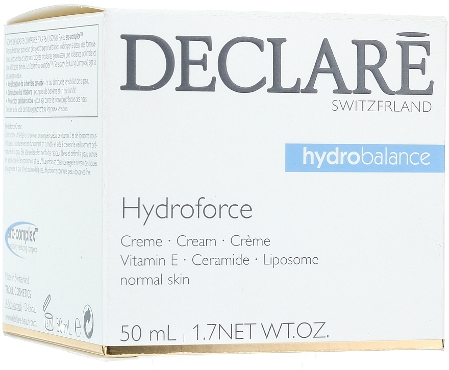 Moisturizing Vitamin E Cream - Declare Hydroforce Cream — photo N1