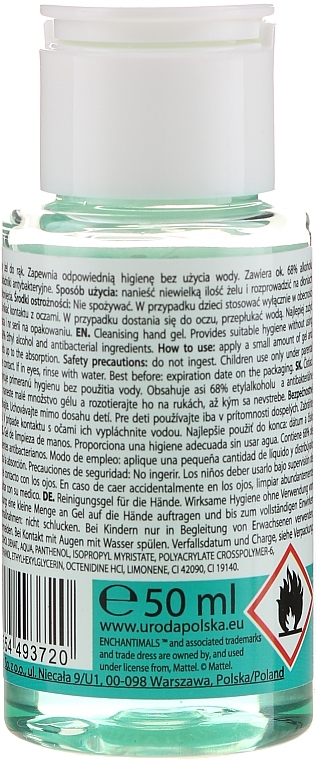 Antibacterial Hand Gel for Kids - Uroda Enchantimals Cleansing Hand Gel — photo N3