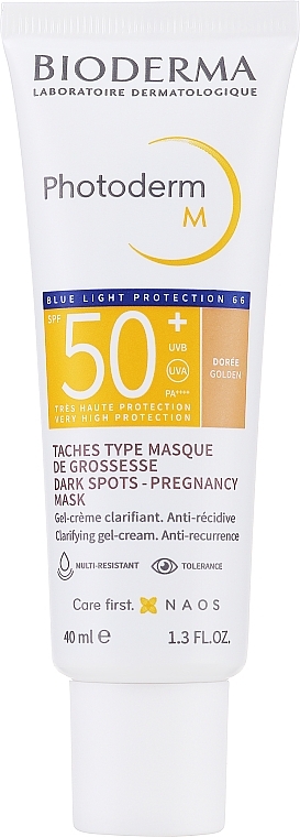 Tinted Protective Face Cream - Bioderma Photoderm M Bioderma Photoderm Protector Solar Anti Manchas SPF50+ — photo N1