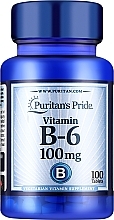 Fragrances, Perfumes, Cosmetics Supplement 'Vitamin B6', 100 mg - Puritan's Pride Vitamin B-6 100 mg