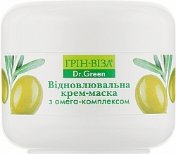 Fragrances, Perfumes, Cosmetics Repairing Cream Mask with Omega Complex - Green-Visa Dr.Green