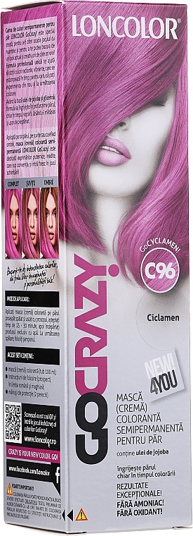 Semi-Permanent Hair Cream Color - Loncolor GoCRAZY! — photo N5