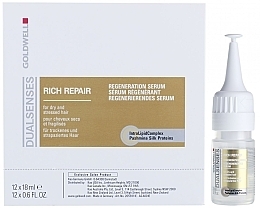 Fragrances, Perfumes, Cosmetics Serum for Dry & Damaged Hair - Goldwell Dualsenses Rich Repair Regeneration Serum