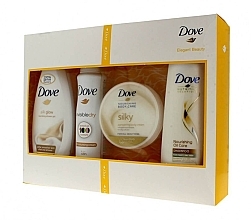 Fragrances, Perfumes, Cosmetics Set - Dove Elegant Beauty (cr/gel/shower/250ml + b/cr/300ml + shm/250ml + deo/spray/150ml)