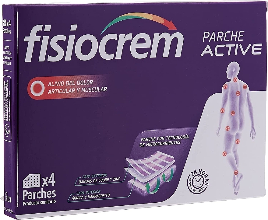 Joint and Muscle Support Patch, 7x9.5 cm - Fisiocrem Parche Active — photo N1