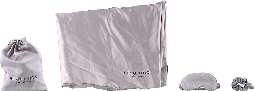 Sleep Set, 3 items, silver - Revolution Haircare The Beauty Sleep Satin — photo N2