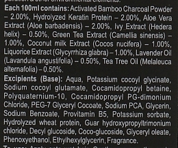 Hair Softness & Shine Natural Ayurvedic Shampoo "Bamboo Charcoal & Keratin, SLS-free - Khadi Organique Activated Bamboo Charcoal & Keratin Hair Cleanser — photo N3