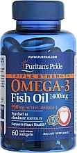 Omega-3, in gel capsules - Puritan's Pride Triple Strength Omega-3 Fish Oil 1400mg — photo N1