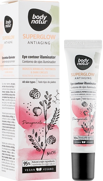 Anti-Aging Eye Cream - Body Natur Superglow Antiaging Eye Contour Illuminator — photo N19