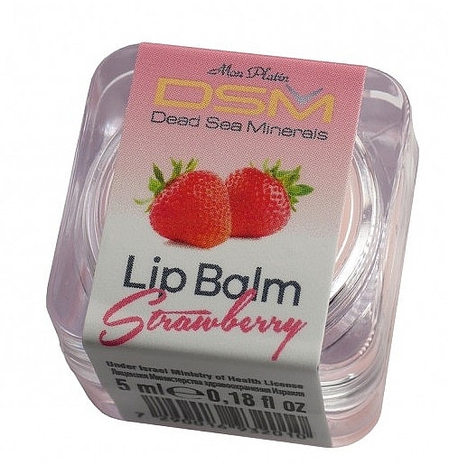 Coconut Oil Lip Balm 'Strawberry' - Mon Platin DSM Lip Balm Coconut Butter — photo N1