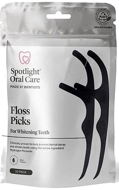 Whitening Floss - Spotlight Oral Care Floss Picks For Whitening Teeth — photo N1